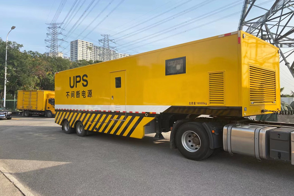 中方发电机租赁施工现场