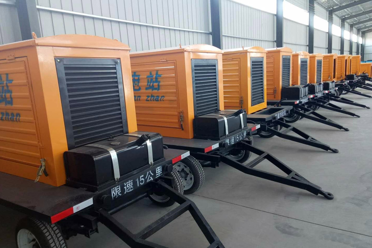 中方发电机租赁施工现场